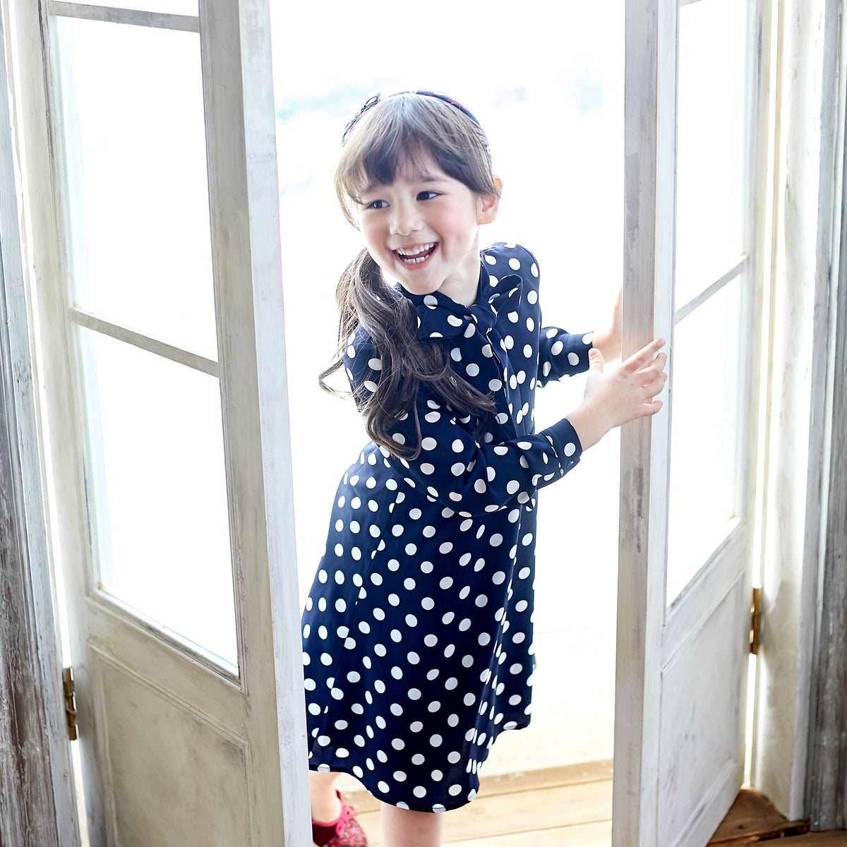 Blue Polka Dot Dress – Maya & Zara